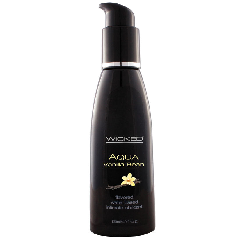 Aqua Vanilla Bean Water-Based Lubricant - 4 Oz. - UABDSM