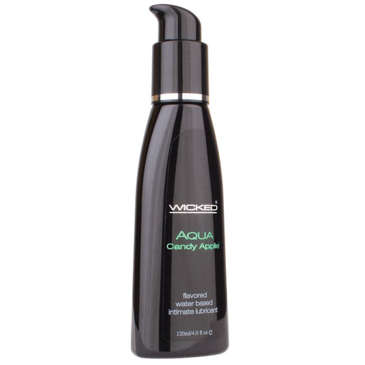 Aqua Candy Apple Flavored Water-Based Lubricant - 4 Oz. - UABDSM