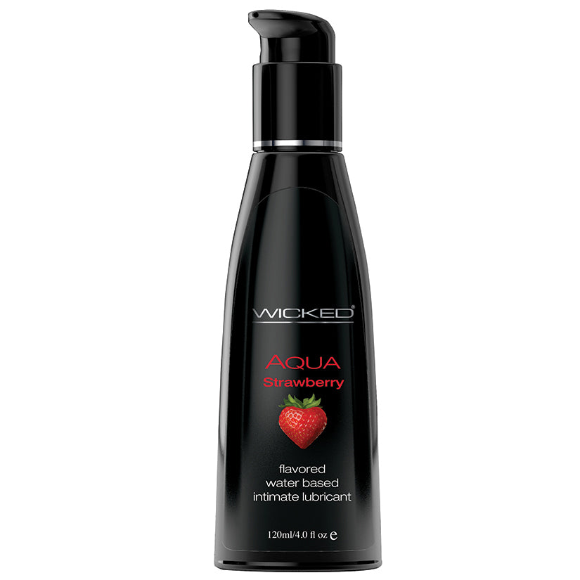 Aqua Strawberry Water-Based Lubricant 4 Oz - UABDSM