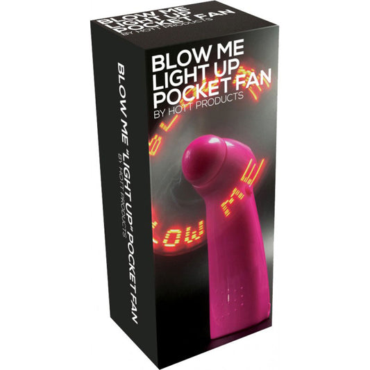 Blow Me Light Up Pocket Fan Pink - UABDSM