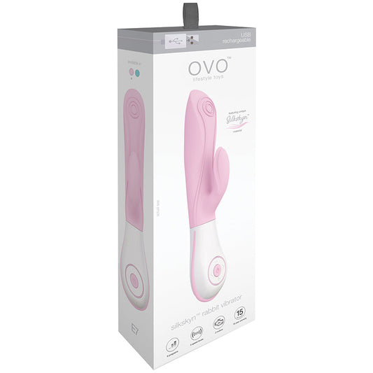 OVO E7 SilkSkyn Rabbit Vibe-Pink - UABDSM