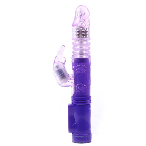 Rabbit Vibrator With Thrusting Motion Purple - UABDSM