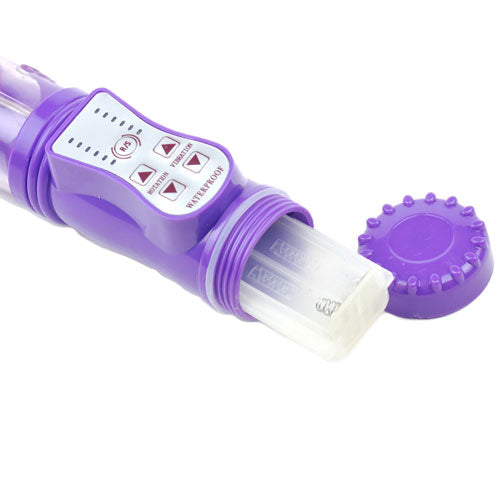 Rabbit Vibrator With Thrusting Motion Purple - UABDSM