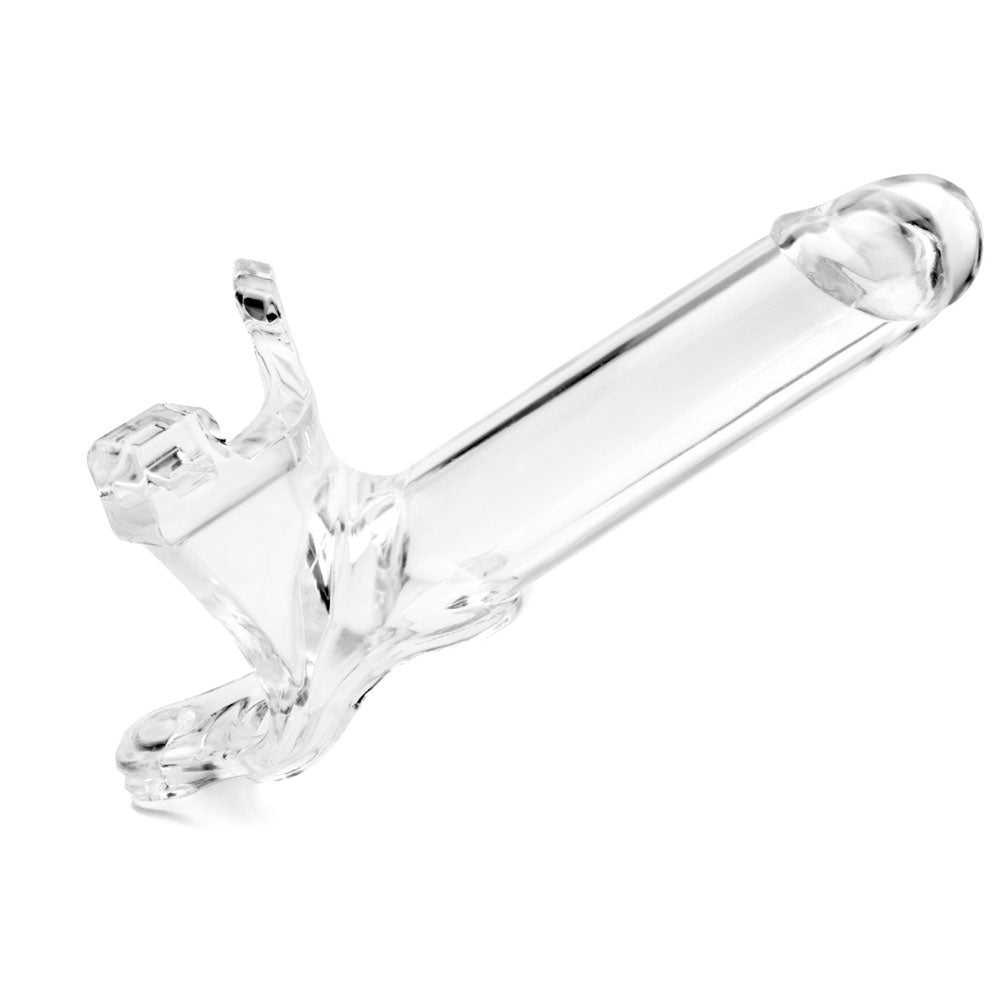 Perfect Fit Zoro Knight 6 Inch Hollow Silicone Clear Strap-on - UABDSM