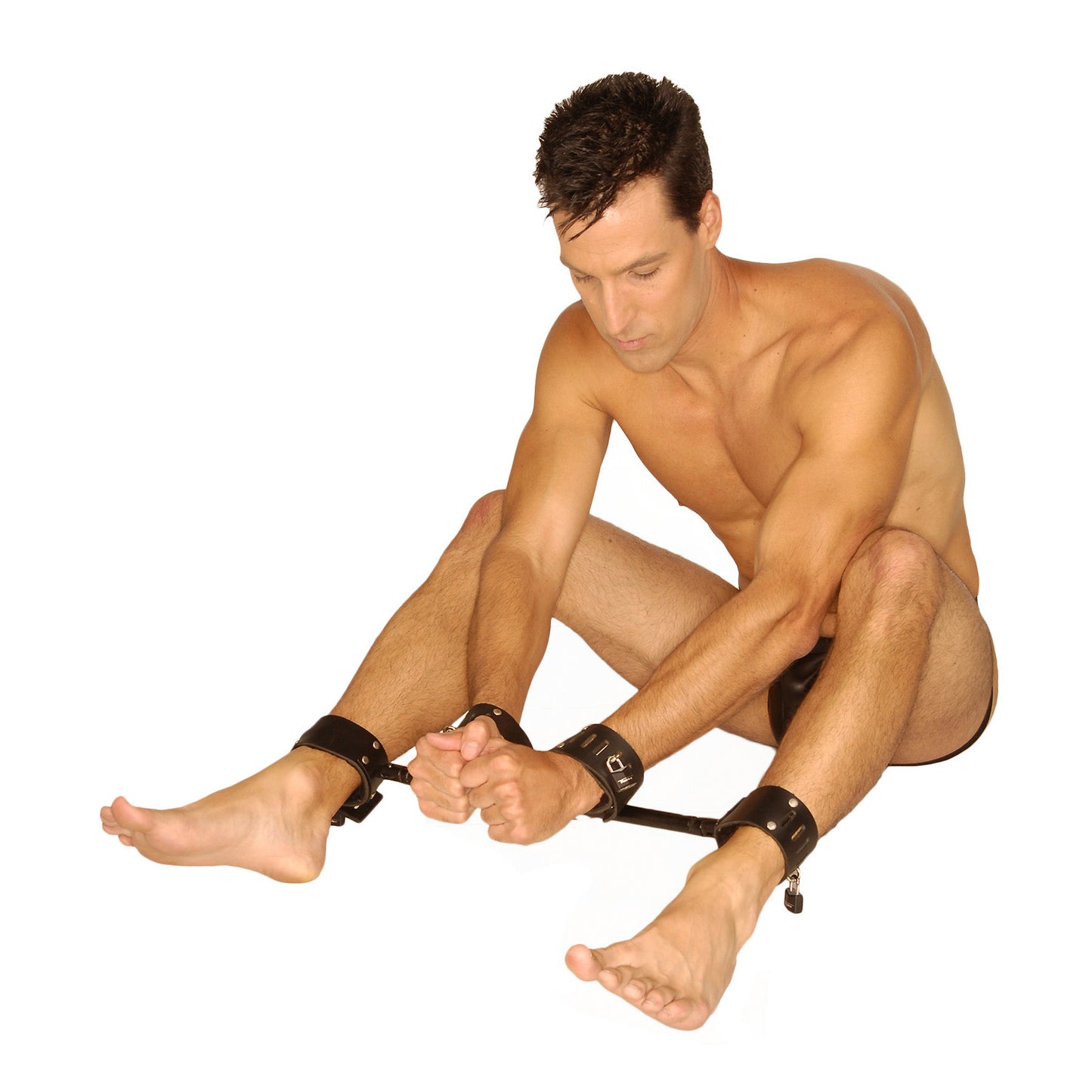 Strict Leather Locking Wrist and Ankle Spreader Bar - UABDSM