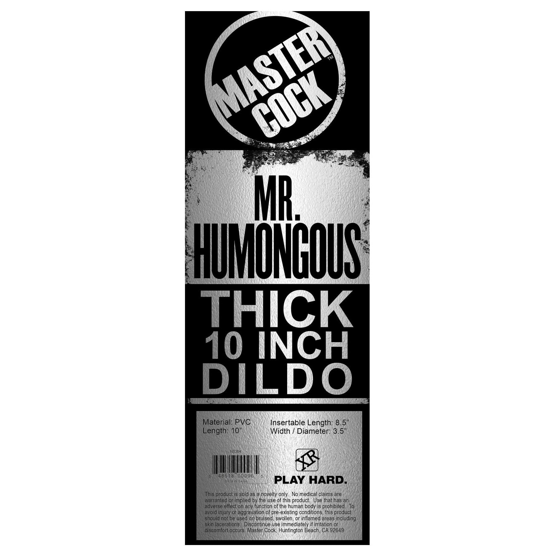 Mr. Humongous Thick 10 Inch Dildo - UABDSM