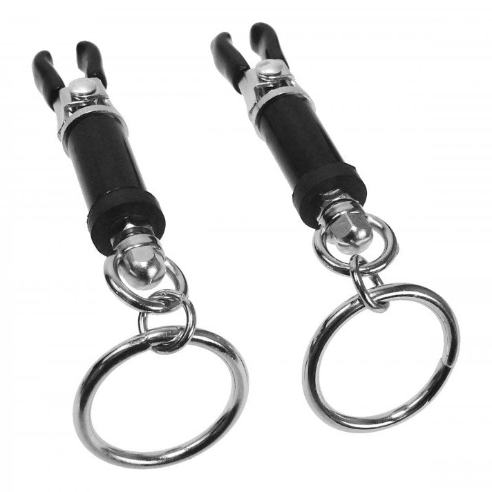 Master Series Bondage Ring Barrel Nipple Clamps - UABDSM