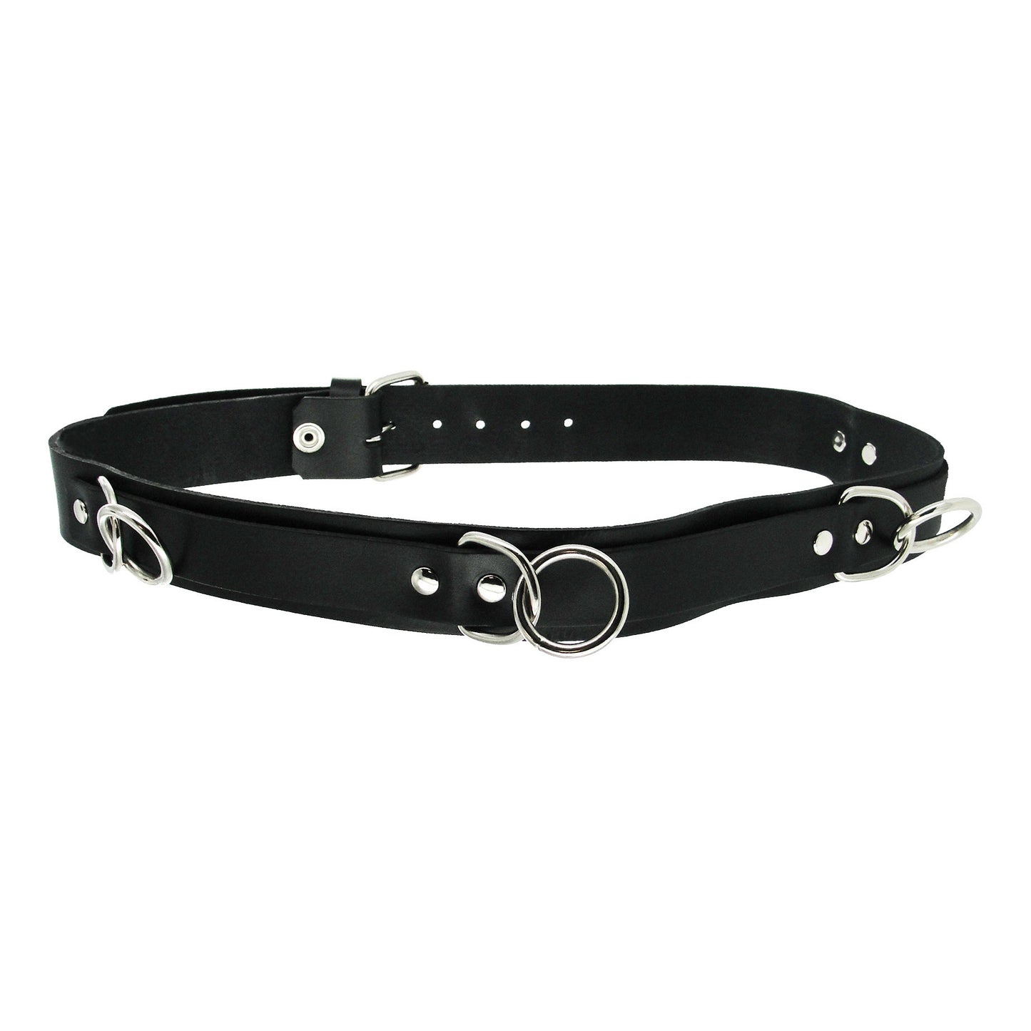 Strict Leather Punk Bondage Belt - UABDSM