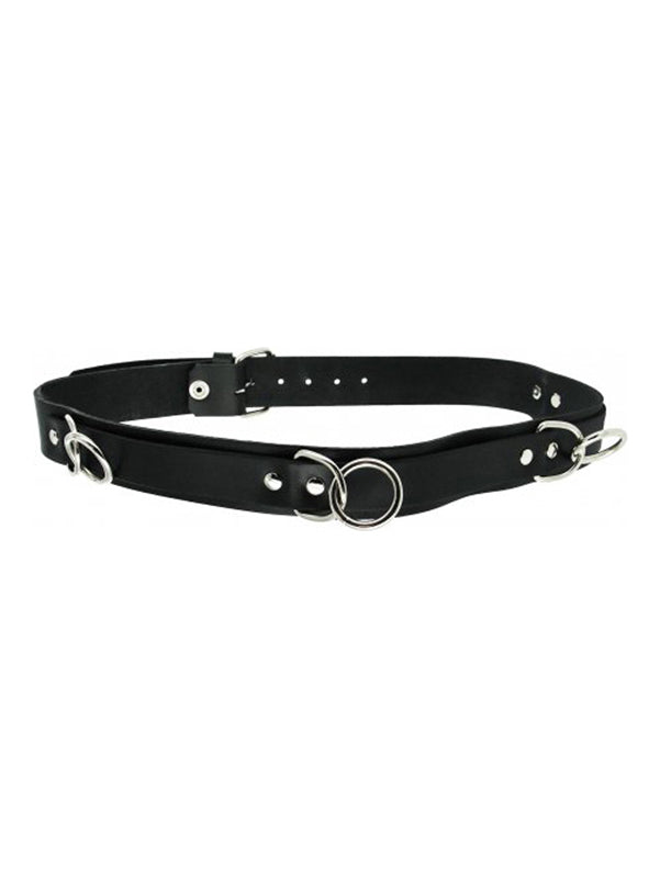 Strict Leather Punk Bondage Belt - UABDSM