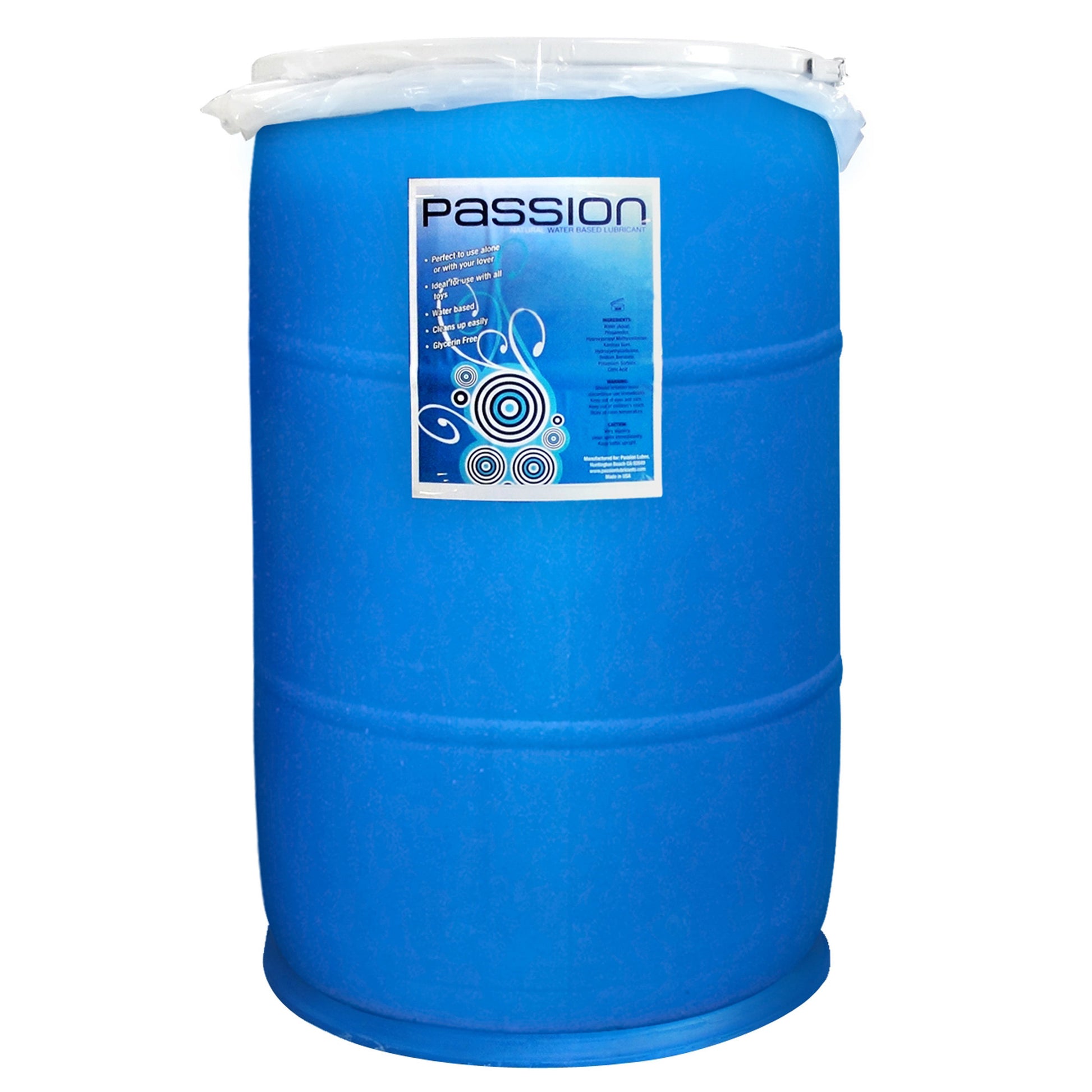 Passion Natural Water-Based Lubricant- 55 Gallon Drum - UABDSM