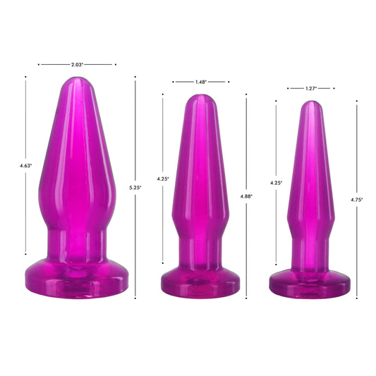 Fill-er-Up Butt Plug Kit - Purple - UABDSM
