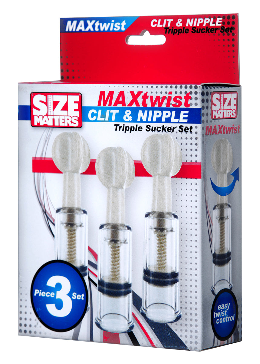 Max Twist Clit and Nipple Triple Sucker Set - UABDSM