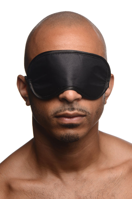 Black Satin Blindfold Mask - UABDSM