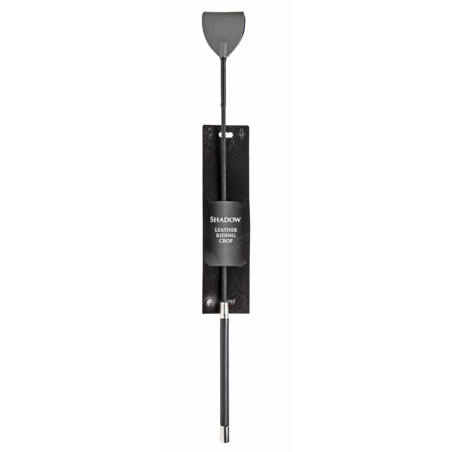 Shadow Grey Leather Riding Crop - UABDSM