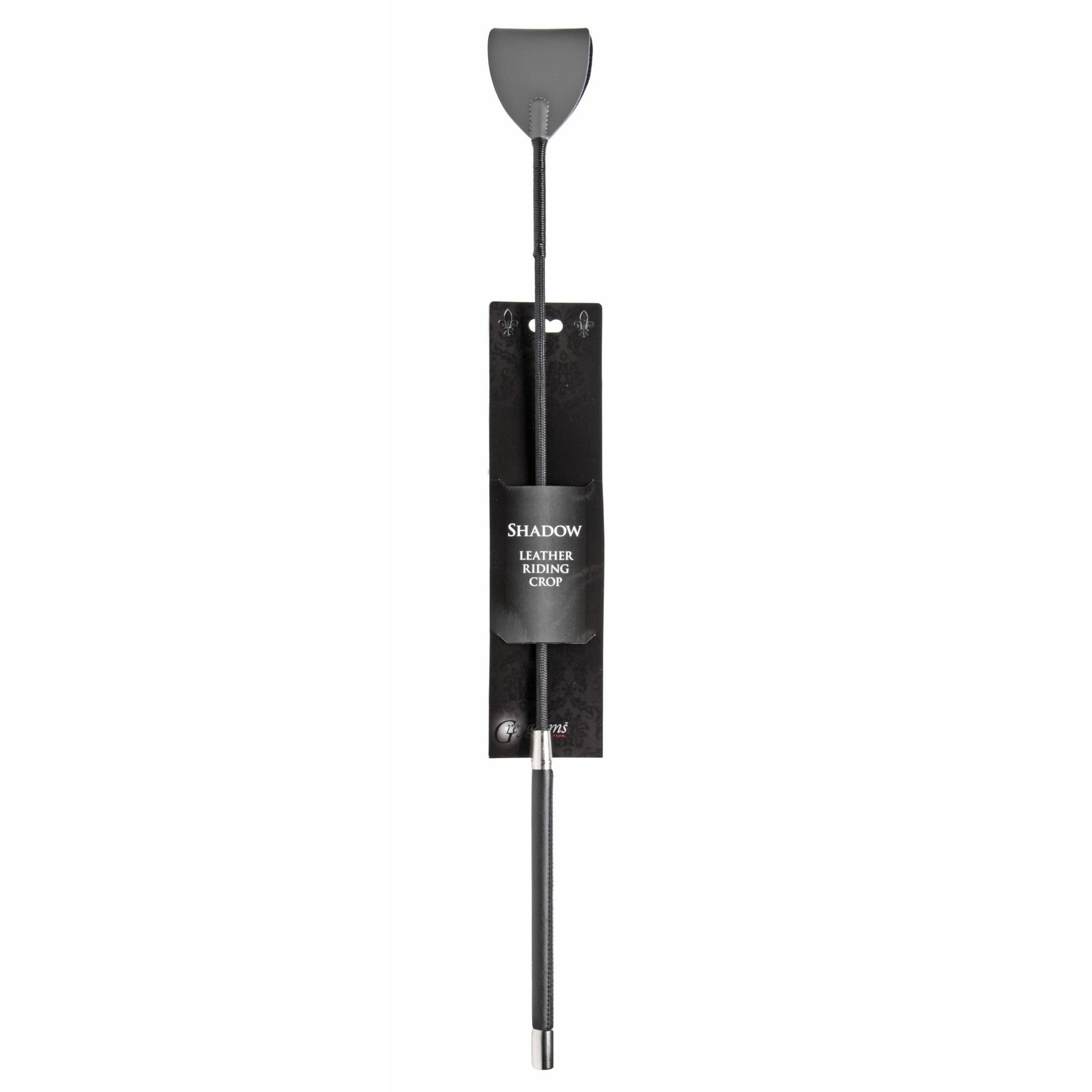 Shadow Grey Leather Riding Crop - UABDSM