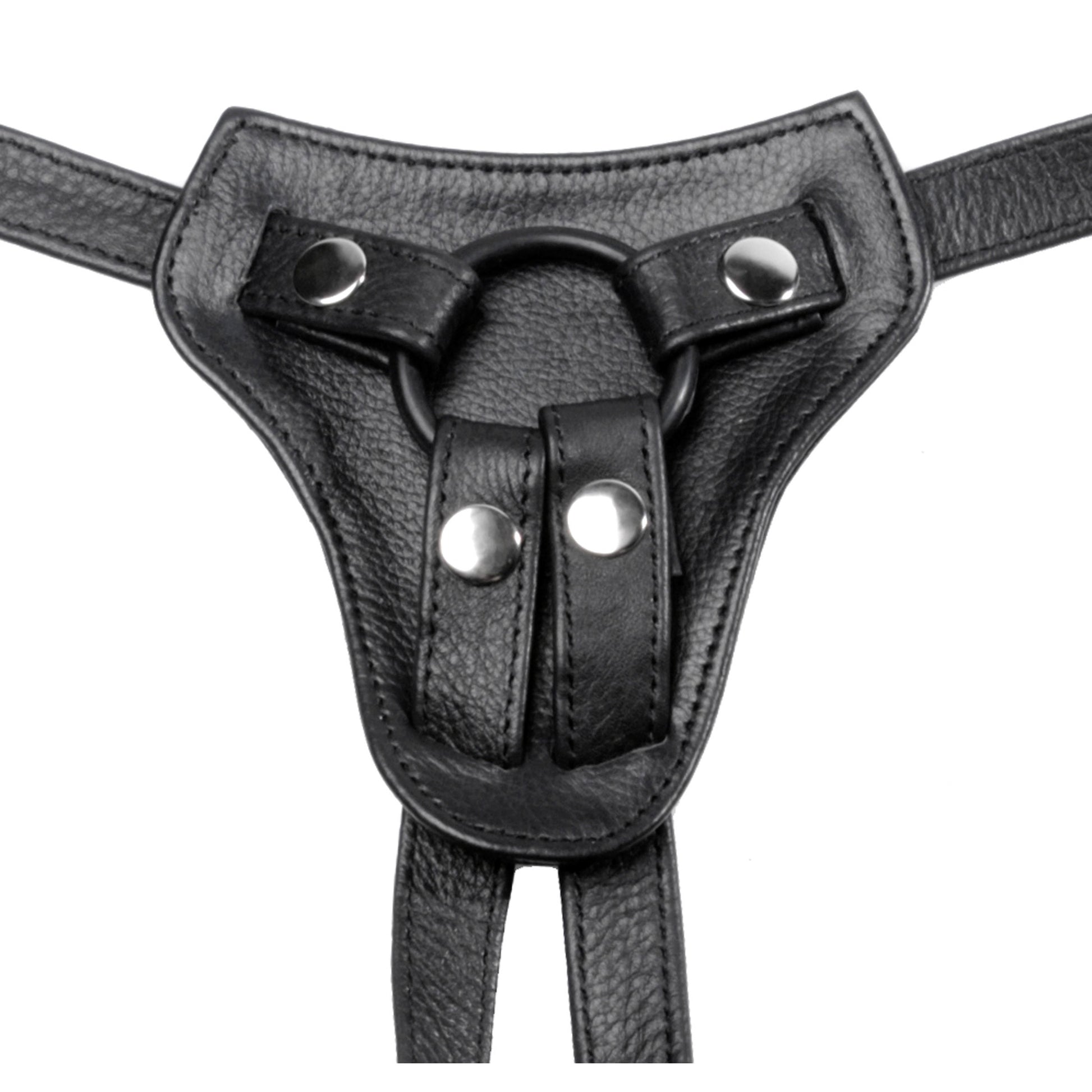 Premium All Access Leather Strap On Harness - UABDSM