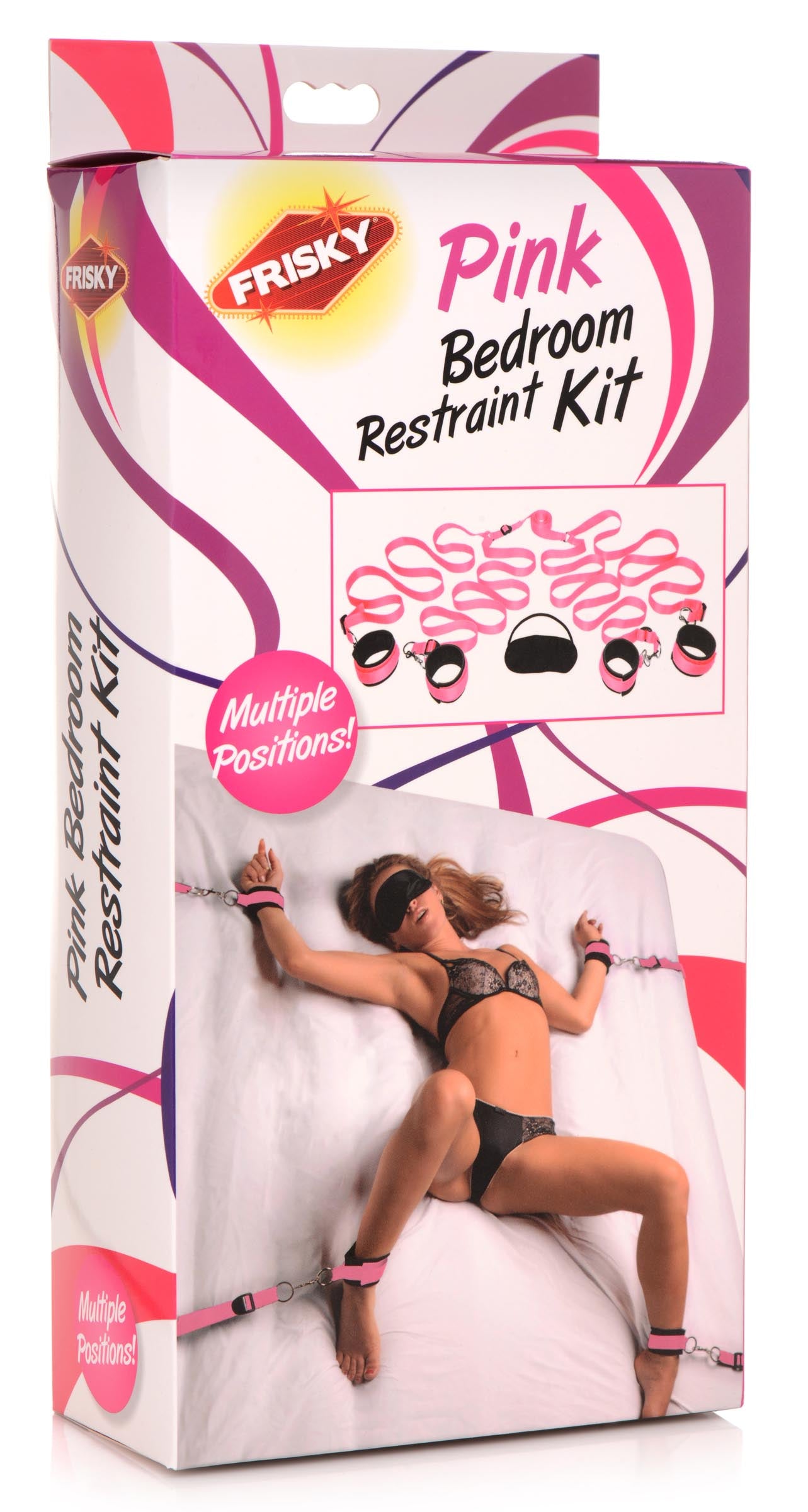 Frisky Pink Bedroom Restraint Kit - UABDSM