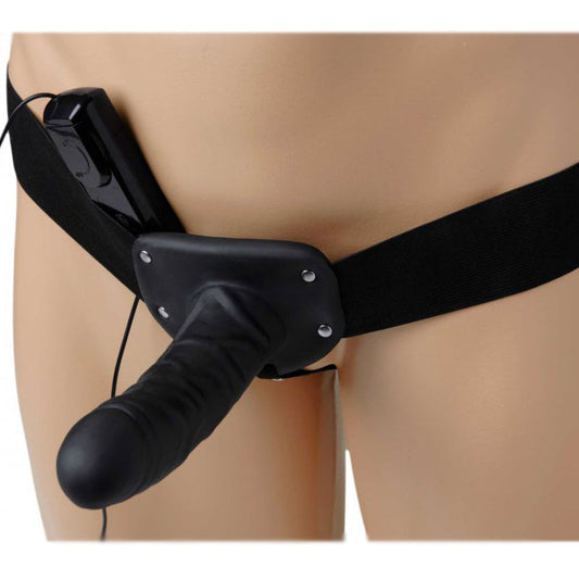 Size Matters Deluxe Vibro Erection Assist Hollow Silicone Strap - UABDSM
