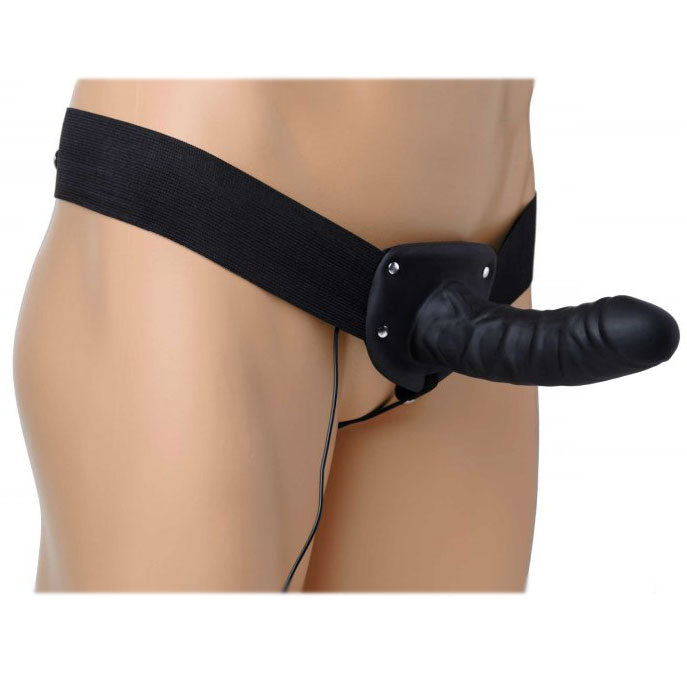 Size Matters Deluxe Vibro Erection Assist Hollow Silicone Strap - UABDSM