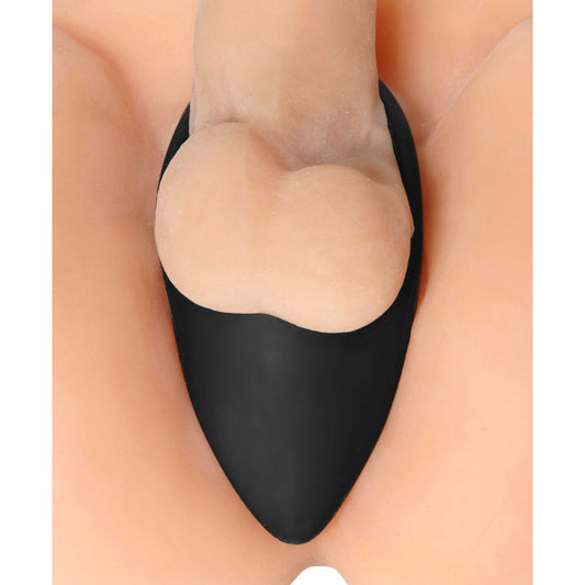 Taint Teaser Silicone Cock Ring and Taint Stimulator - 1.75 Inch - UABDSM