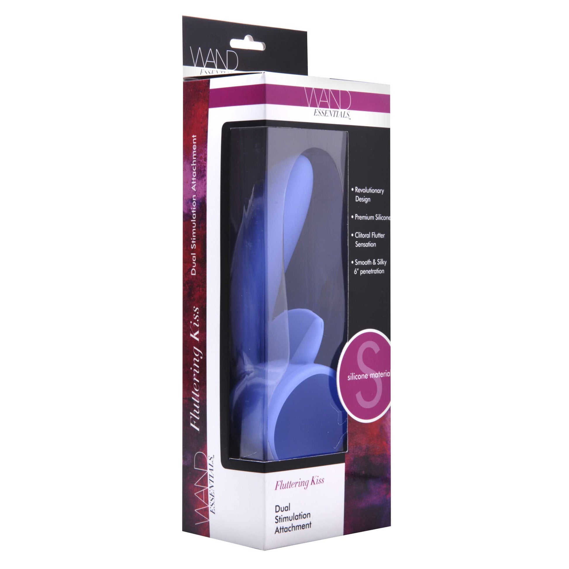 Fluttering Kiss Dual Stimulation Silicone Wand Attachment - UABDSM