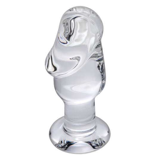 Asvini Glass Penis Anal Plug - UABDSM