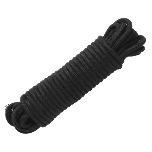 32 Foot Cotton Bondage Rope - Black - UABDSM