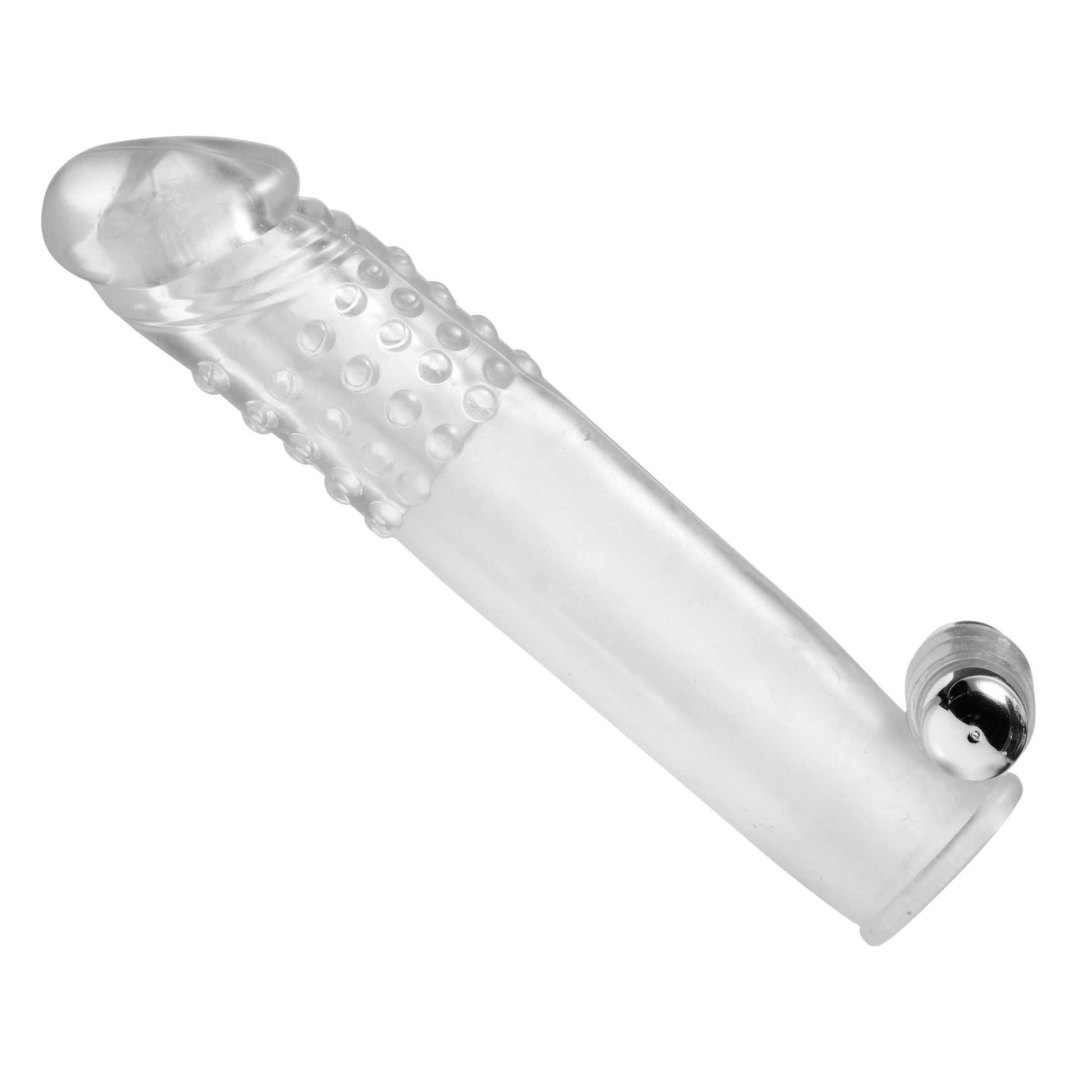 Clear Sensations Penis Extender Vibro Sleeve with Bullet - UABDSM