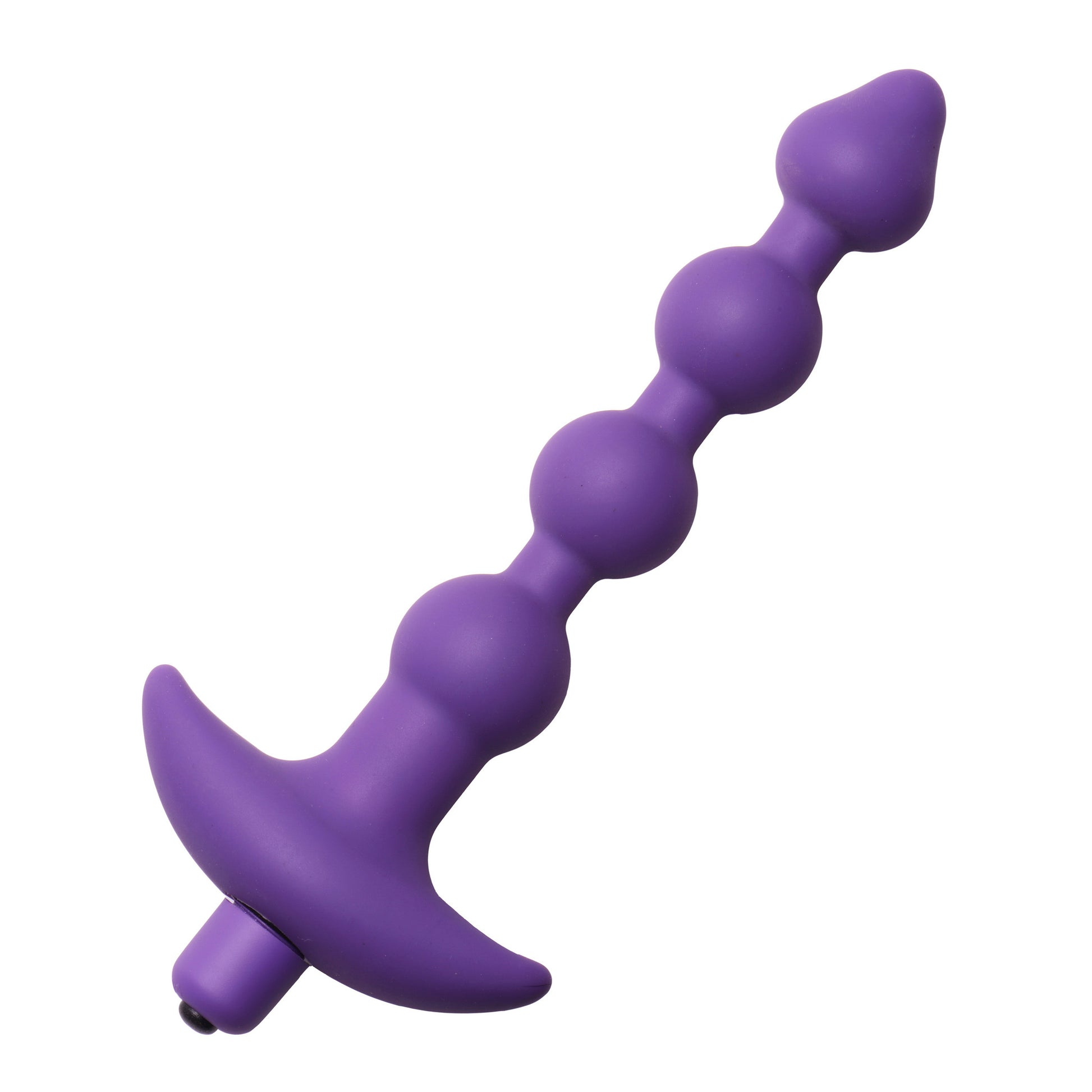 Violet Vibrating Silicone Anal Beads - UABDSM