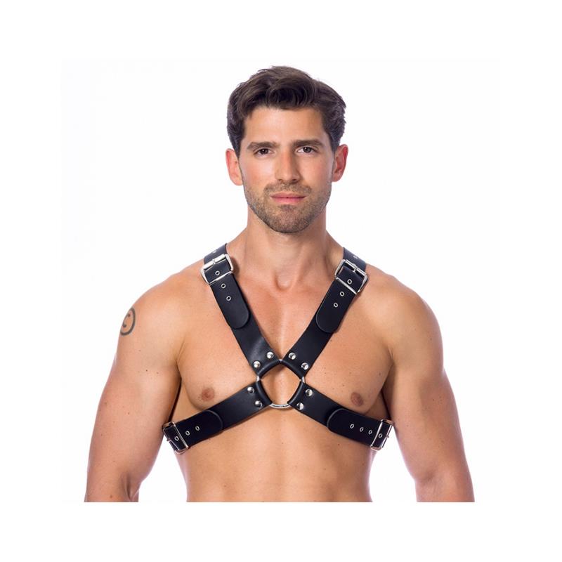 Adjustable Leather Harness with Buckles - UABDSM