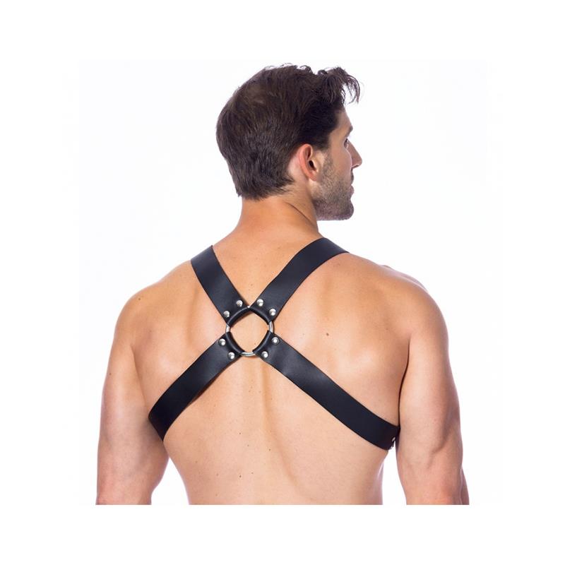 Adjustable Leather Harness with Buckles - UABDSM