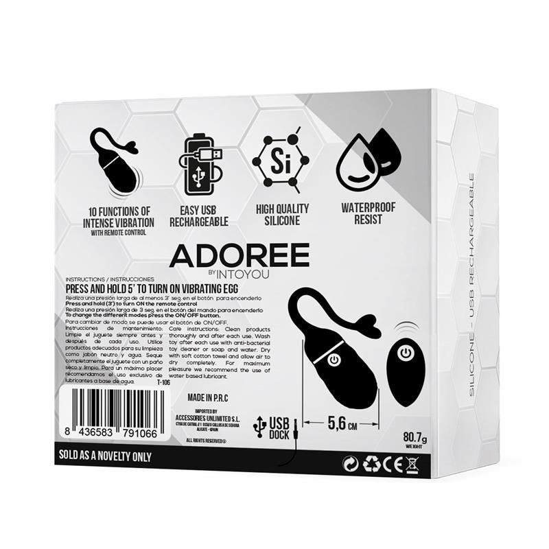 Adoree Vibrating Egg USB Remote Control USB Silicone - UABDSM
