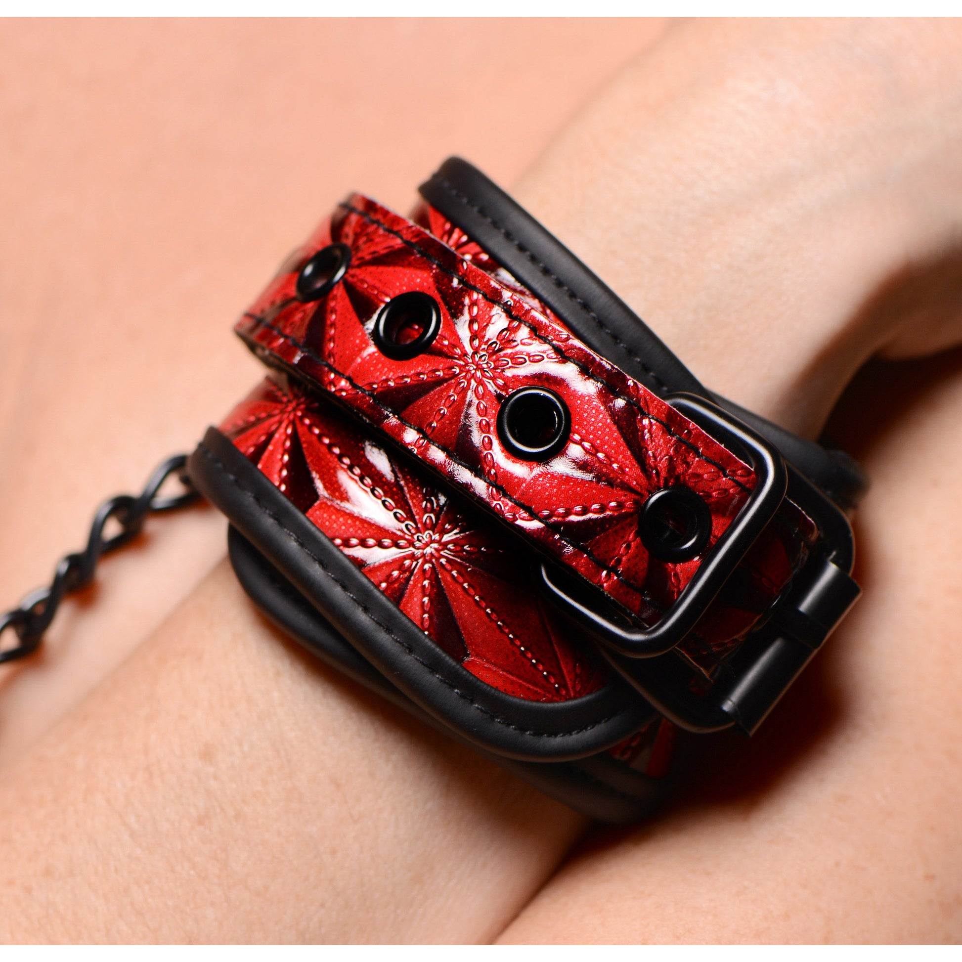 Crimson Tied Embossed Wrist Cuffs - UABDSM