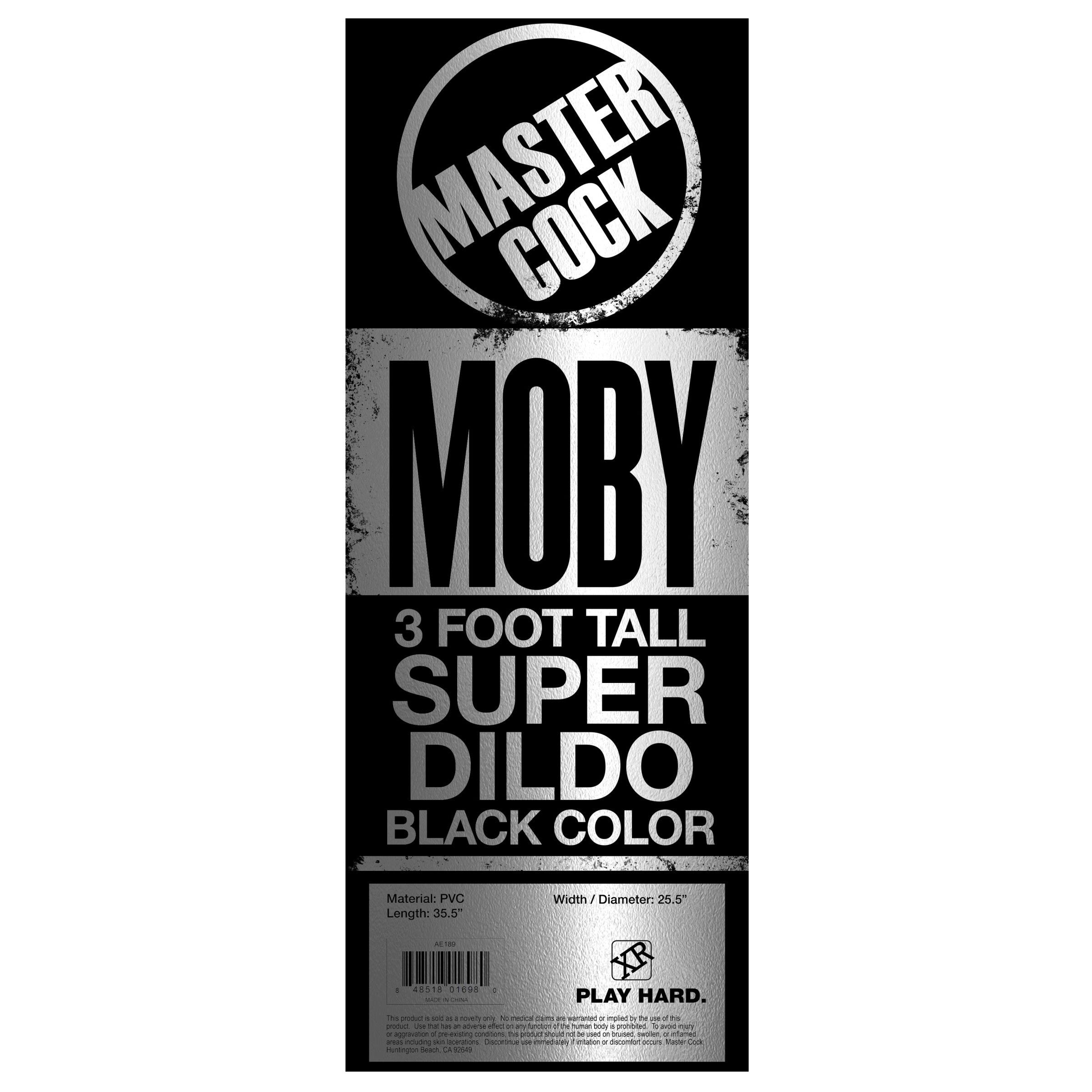 Moby Huge 3 Foot Tall Super Dildo Black Adult Sex Toys