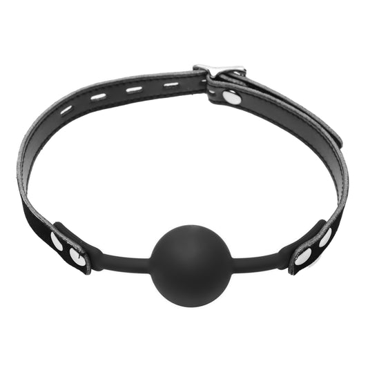 Premium Hush Locking Silicone Comfort Ball Gag - UABDSM