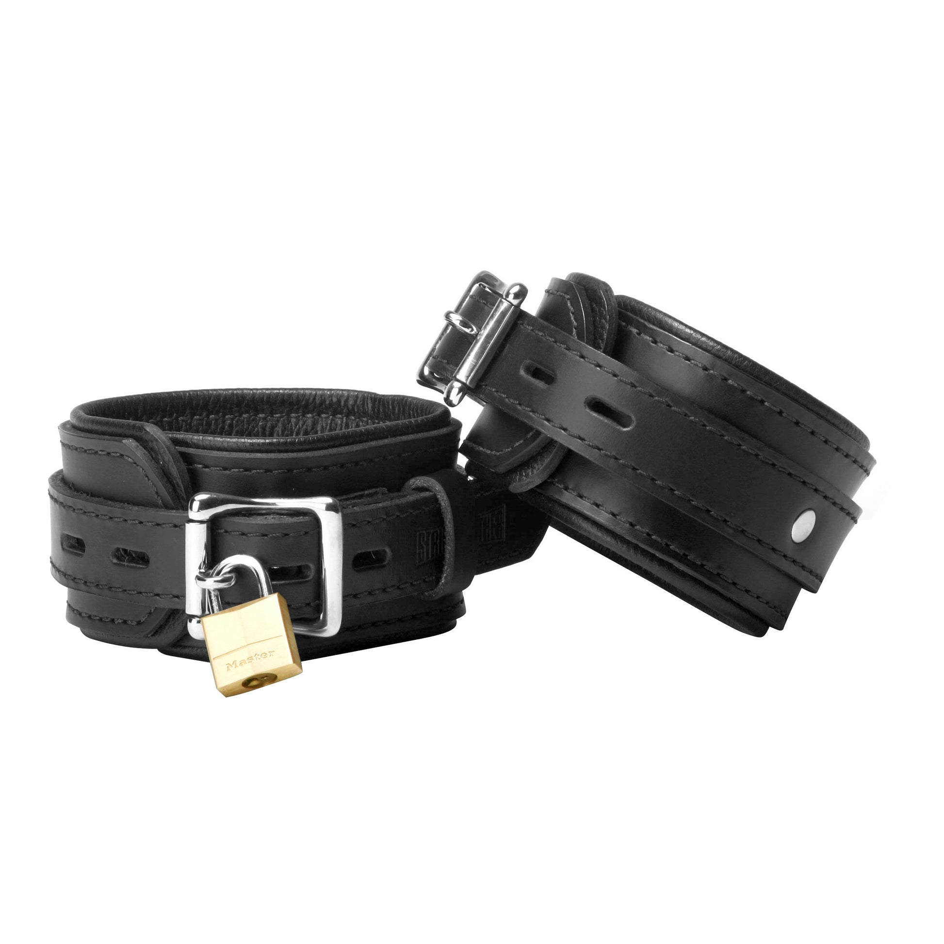 Black Premium Leather Bondage Essentials Kit - UABDSM