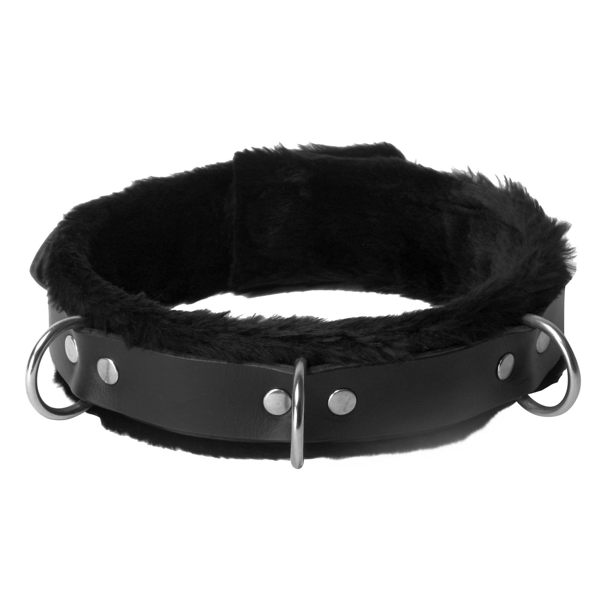 Fur Lined Leather Bondage Essentials Kit - UABDSM