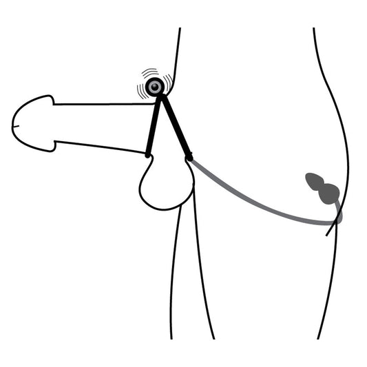 Voyager 1 Vibrating Cock Ring and Anal Plug - UABDSM