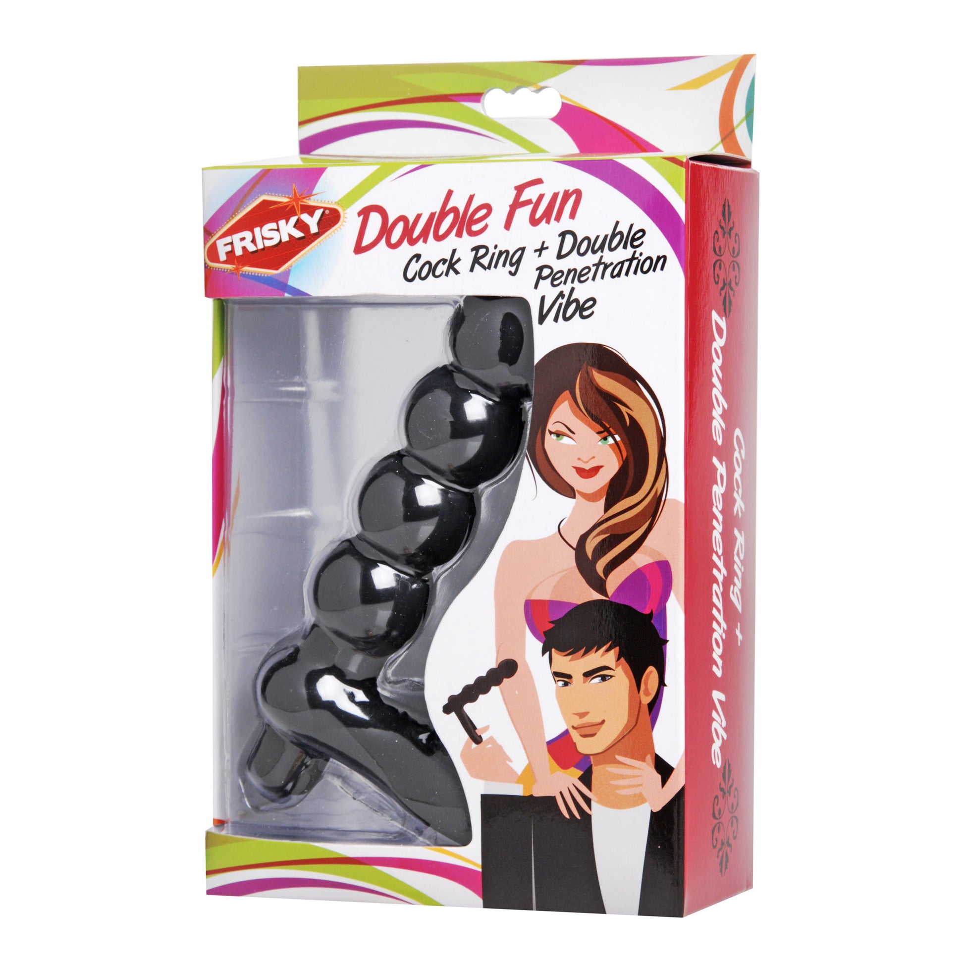 Double Fun Cock Ring with Double Penetration Vibe - UABDSM