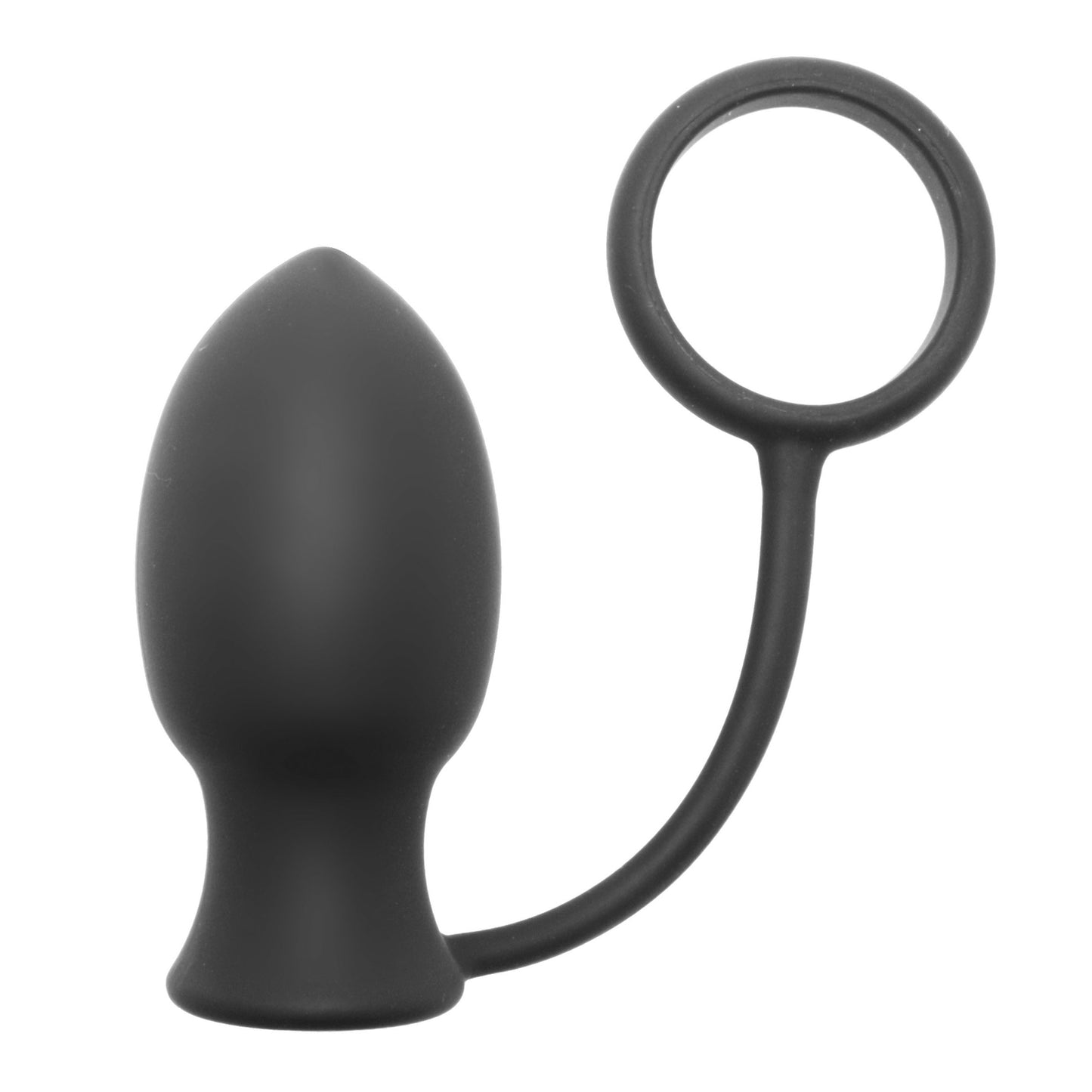 Bomber Vibrating Silicone Anal Plug with Cock Ring - UABDSM
