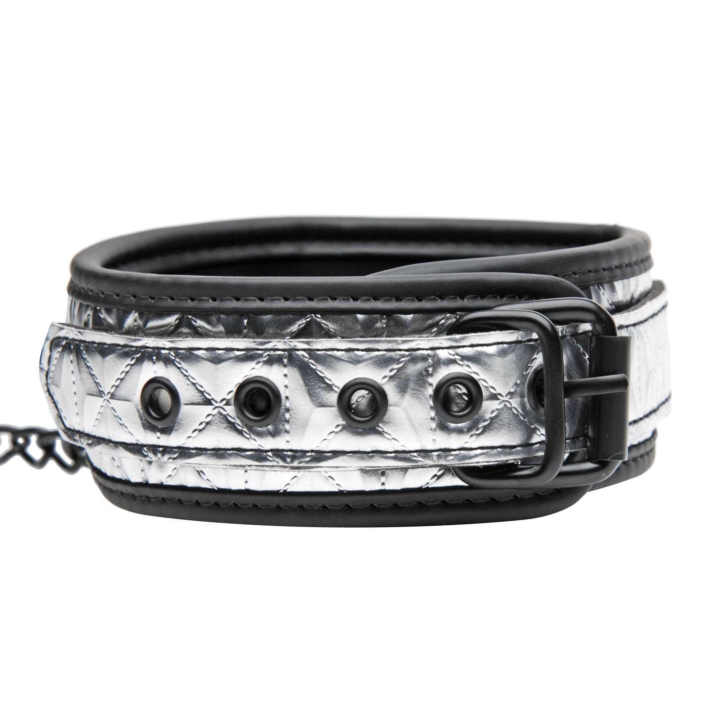 Platinum Bound Chained Collar with Leash - UABDSM