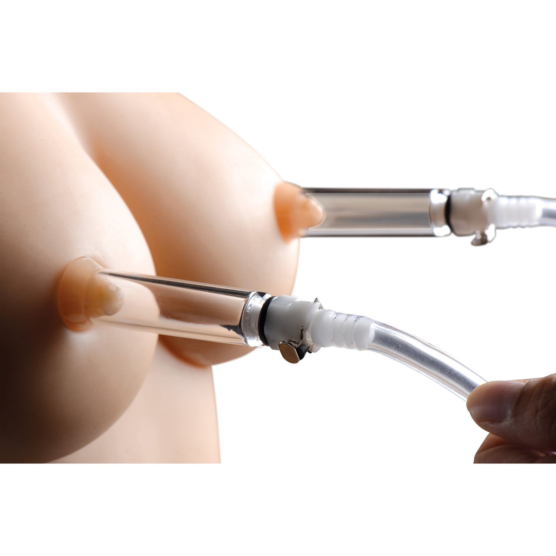 Nipple Pumping System with Dual Detachable Acrylic Cylinders - UABDSM