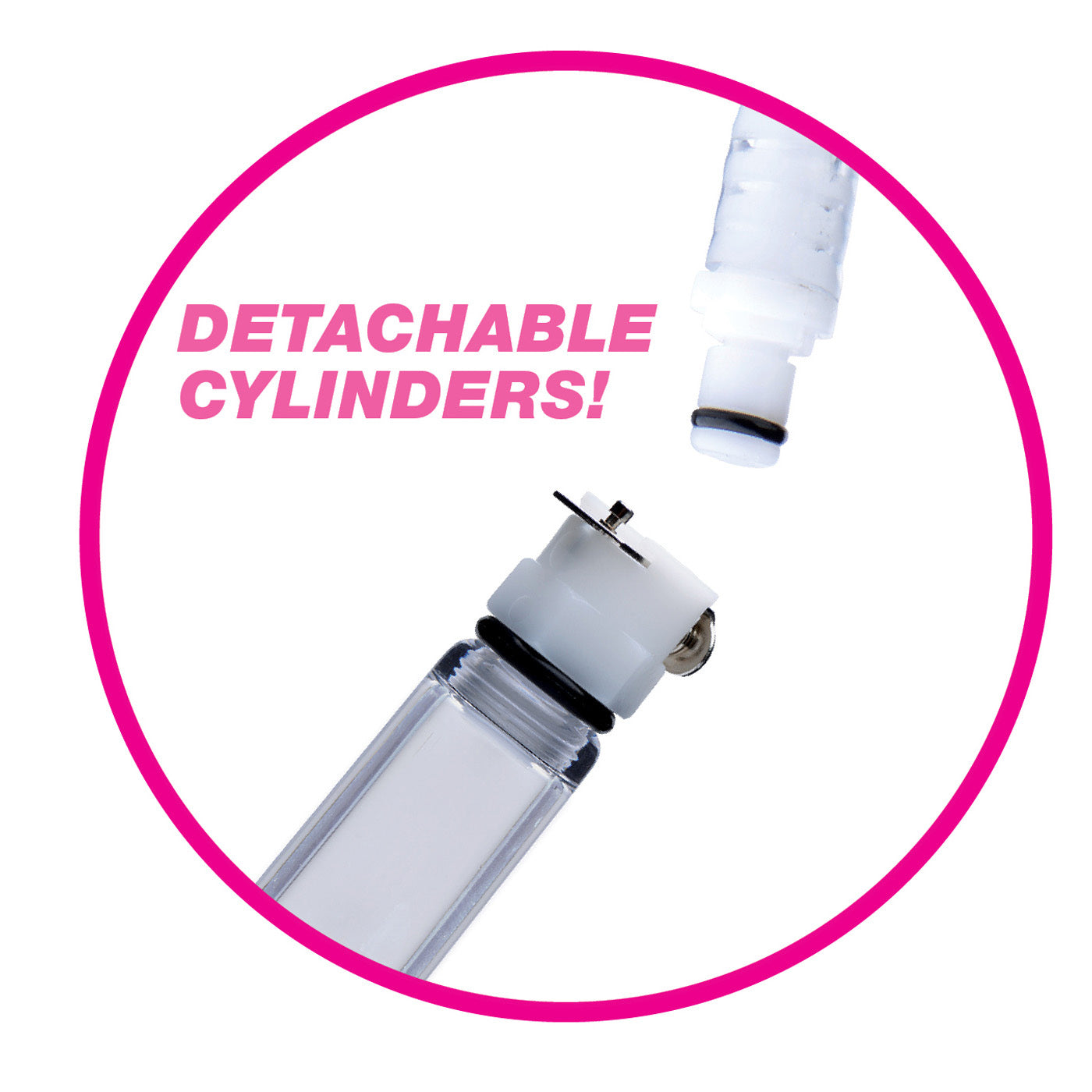Nipple Pumping System with Dual Detachable Acrylic Cylinders - UABDSM