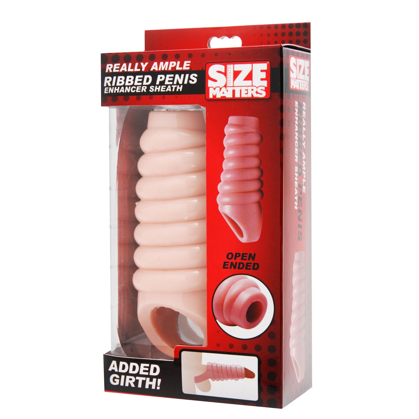 Really Ample Ribbed Penis Enhancer Sheath - UABDSM