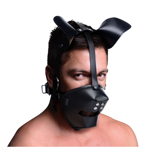 Pup Puppy Play Hood and Breathable Ball Gag - UABDSM
