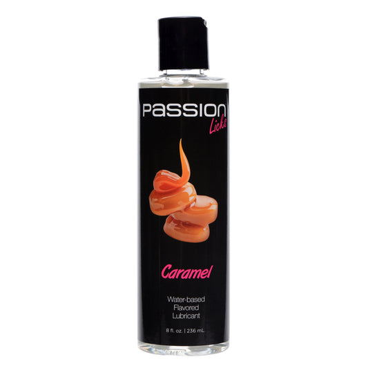 Passion Licks Caramel Water Based Flavored Lubricant - 8 oz - UABDSM