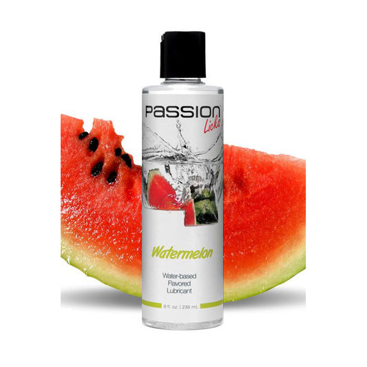Passion Licks Watermelon Water Based Flavored Lubricant - 8 oz - UABDSM