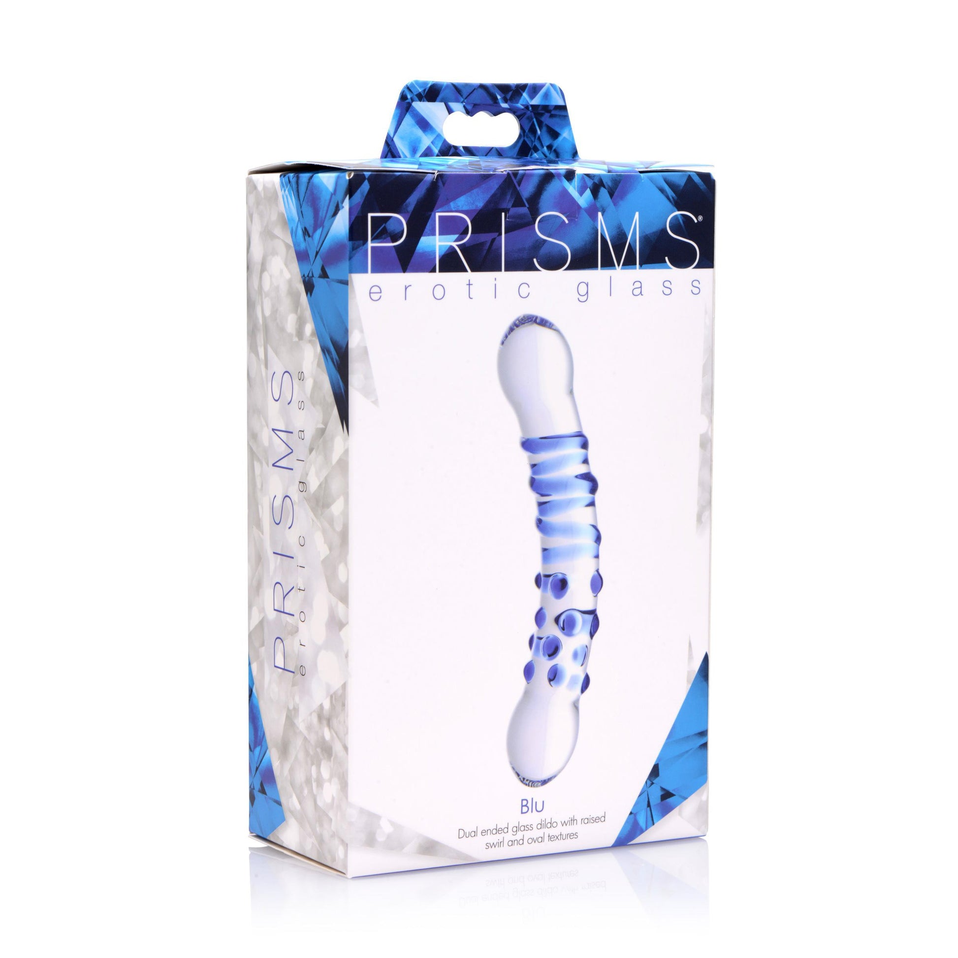 Blu Dual Ended Glass Dildo - UABDSM