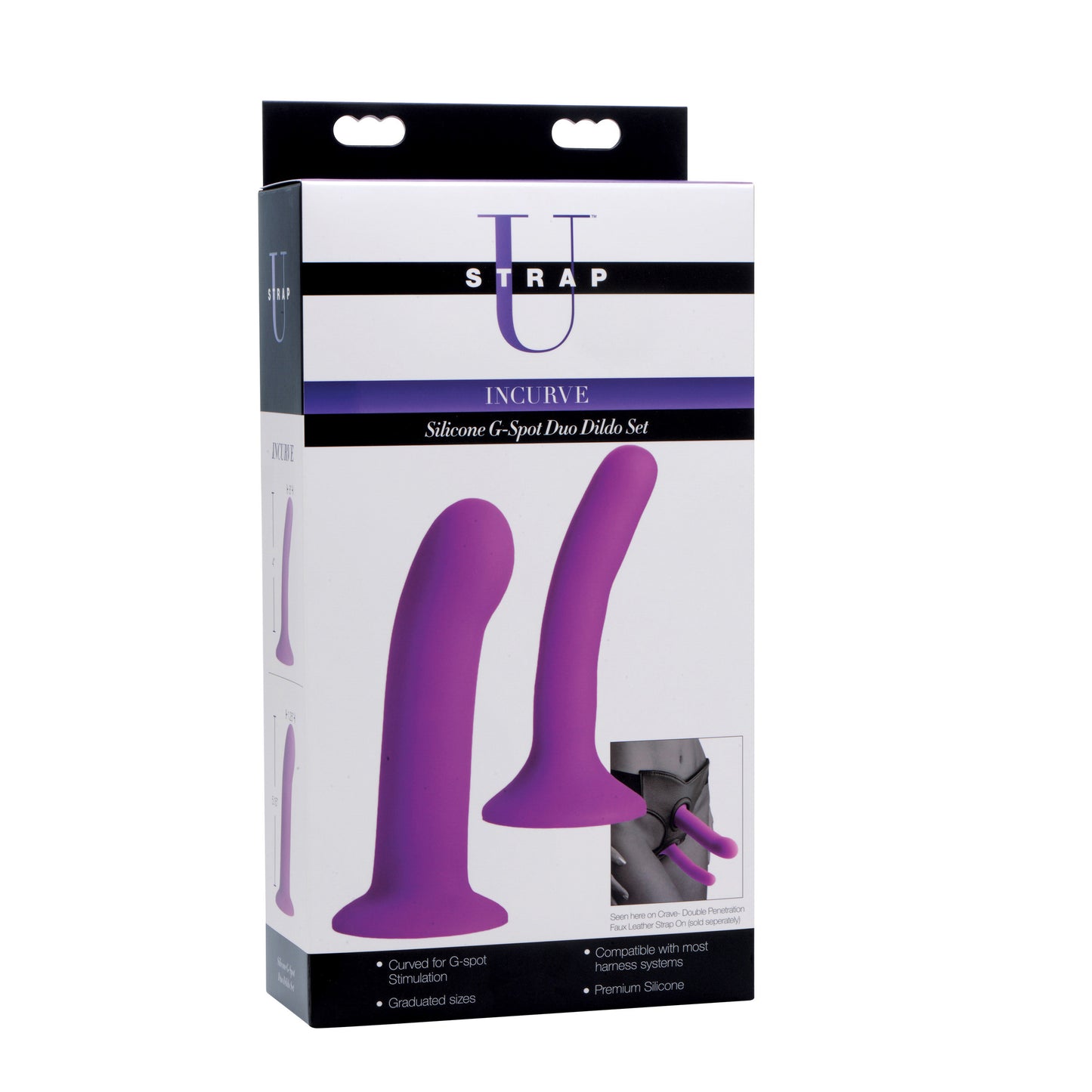 Incurve Silicone G-spot Duo Dildo Set - UABDSM