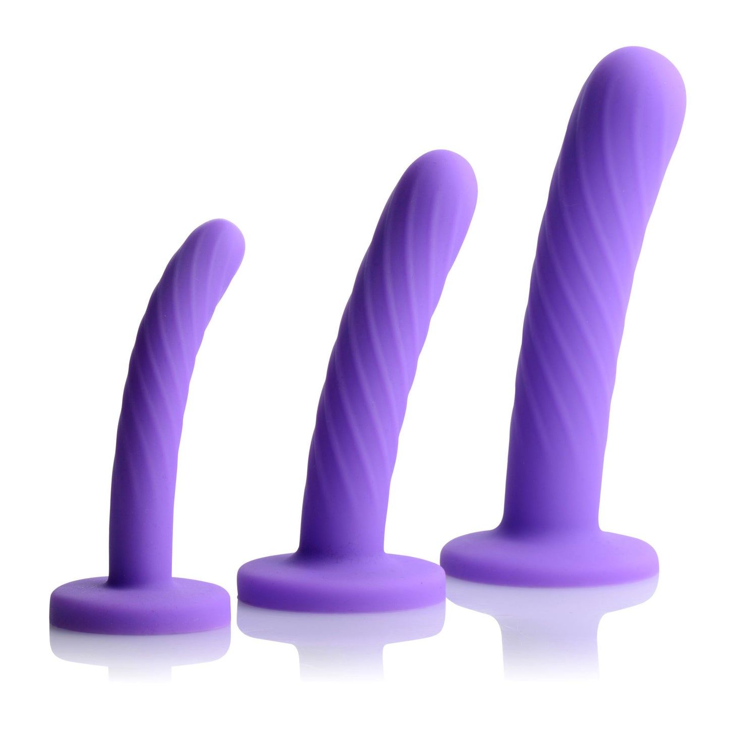 Tri-Play 3 Piece Silicone Dildo Set - UABDSM